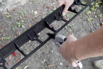 BORDER FLEXI 45 müa ágyásszegély, gyepszegély 100x8x4,5cm fekete, 12db/cs 4.Kép