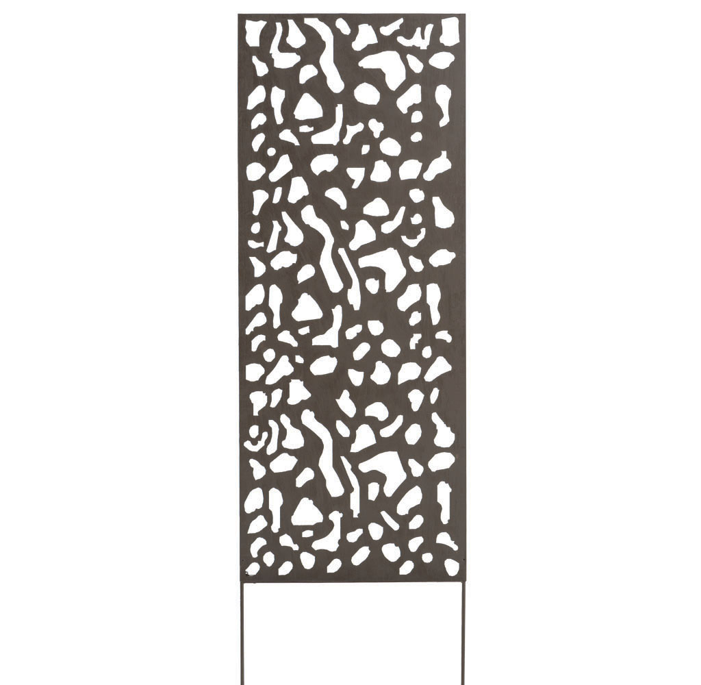 Decoration Panel fém panel, 60x150cm, barna