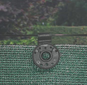 FIXATEX kerek rögzítő kapocs szőtt árnyékoló hálóhoz 4cm fekete 3.Kép