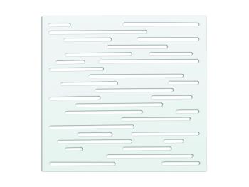 Nautic dekoratív panel fehér, vonal mintázattal 1x1 m 2.Kép