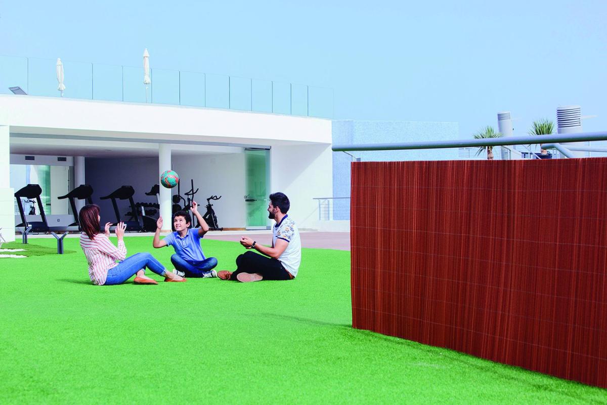 VIMET LOP  szintetikus nádfonat természetes hatással, 1x3m, vörösesbarna