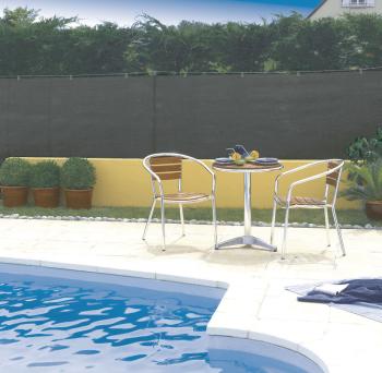 RECYNET PLUS - szőtt árnyékoló háló gomblyukakkal, 1,5x50m, 170gr/nm, barna Kép