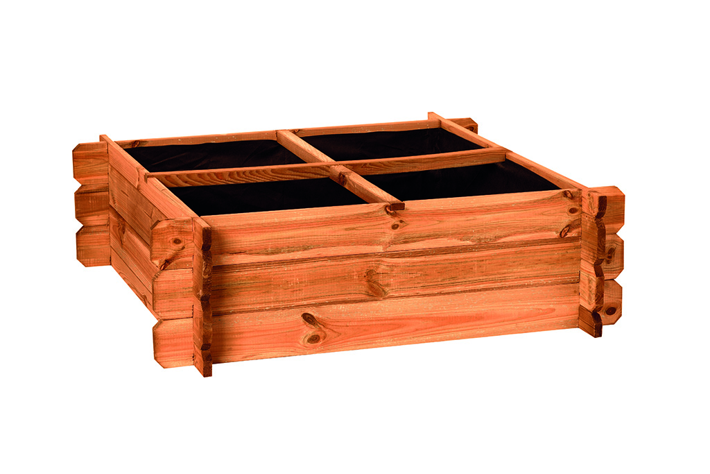 NATUR SQUARE 4 részes magaságyás 80x30x80cm